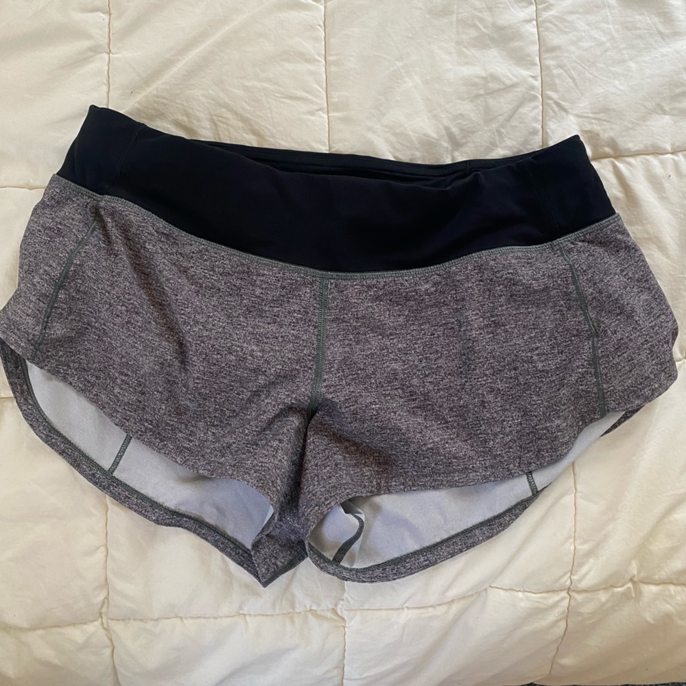 Grey Lulu Lemon shorts, size S